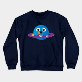 Baby Saturn breakfast Crewneck Sweatshirt